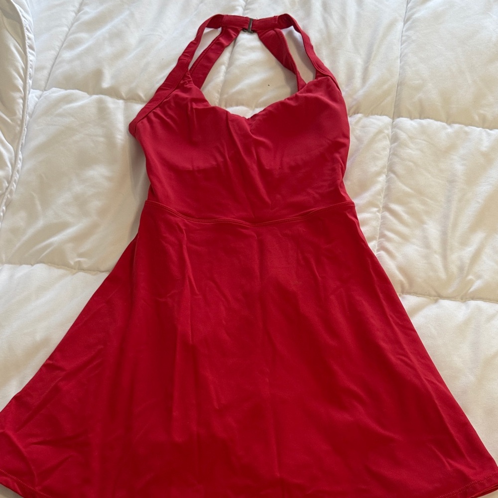 Halara Red Halter Neck Dress